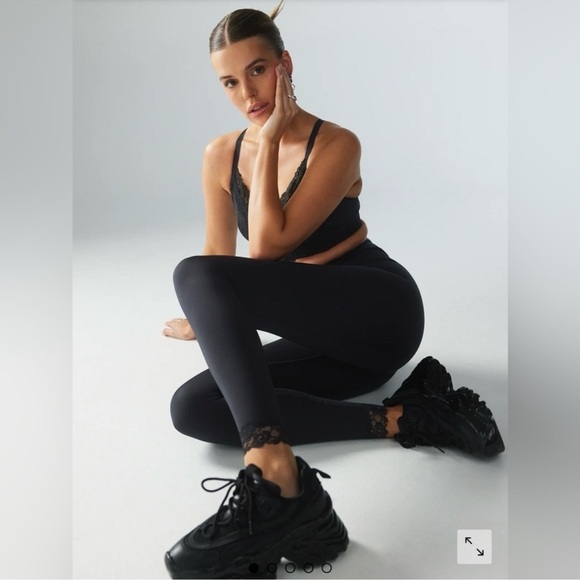 Savage X Fenty Hotline High Waisted Active Yoga Workout Black Legging Size 2X - Picture 5 of 12